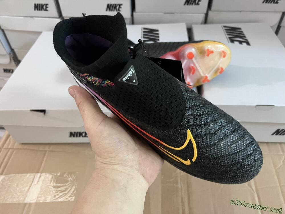 Unisex Nike Phantom GX Elite FG Football Boots - Black/Yellow/Orange/Purple