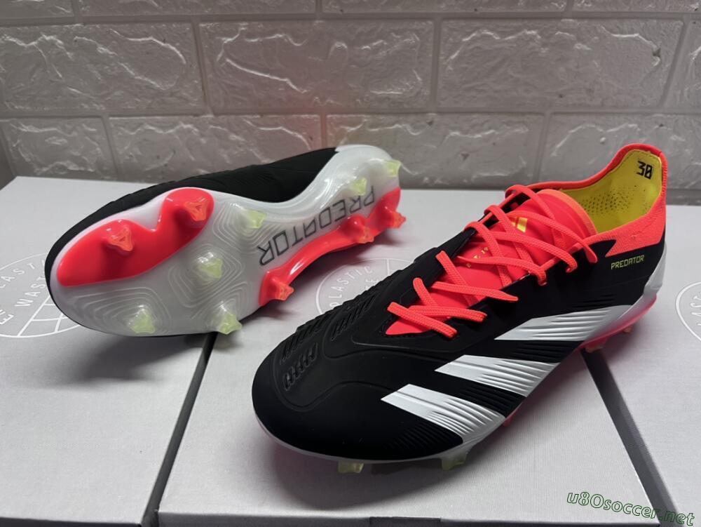 Men's Adidas Predator Accuracy.1 FG Football Boots - Black/White/Red