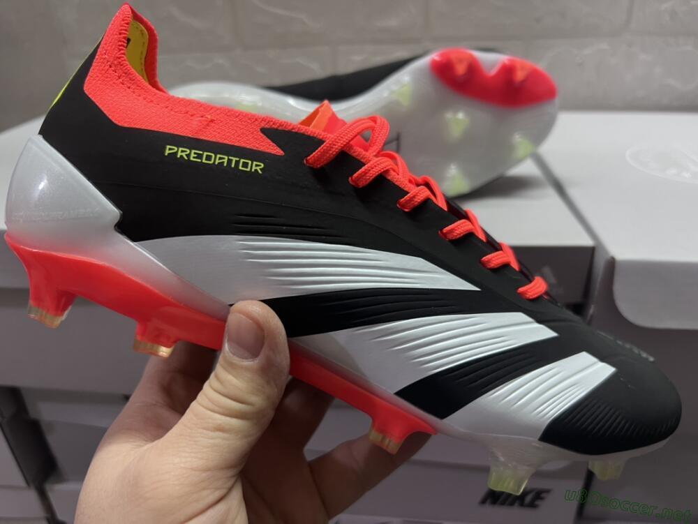 Men's Adidas Predator Accuracy.1 FG Football Boots - Black/White/Red