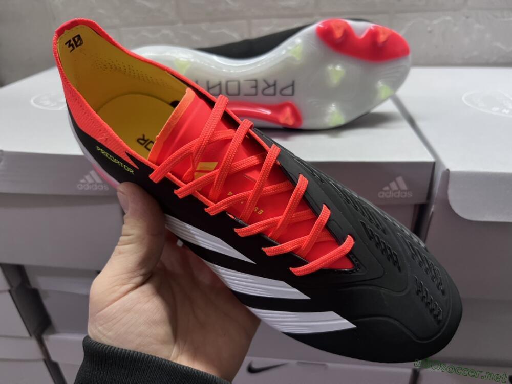 Men's Adidas Predator Accuracy.1 FG Football Boots - Black/White/Red