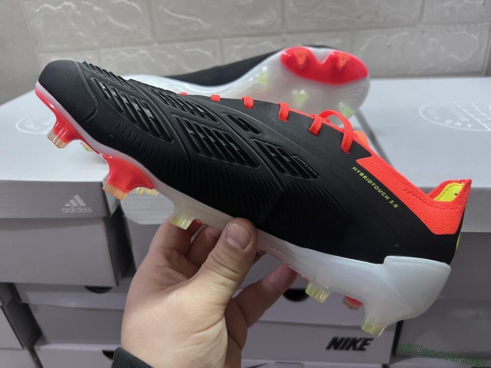 Men's Adidas Predator Accuracy.1 FG Football Boots - Black/White/Red