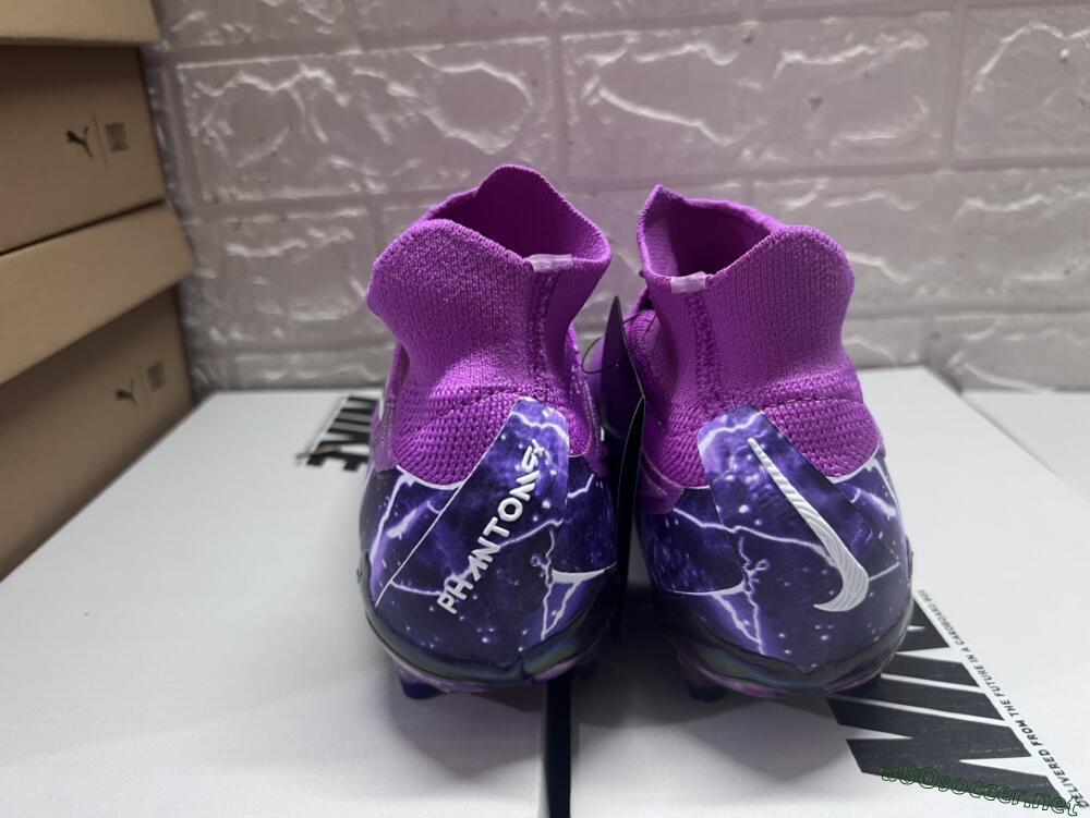 Men's Nike Phantom GX DF Elite FG Football Boots - Purple/Black/White/Gold