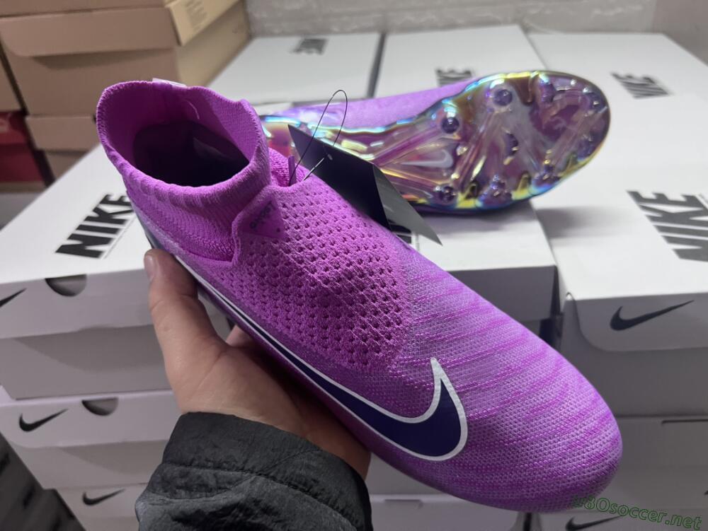 Men's Nike Phantom GX DF Elite FG Football Boots - Purple/Black/White/Gold