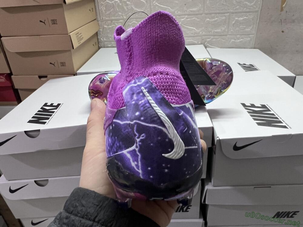 Men's Nike Phantom GX DF Elite FG Football Boots - Purple/Black/White/Gold