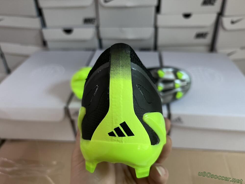 Men's Adidas x Crazyfast.1 FG Football Boots - Black/Green