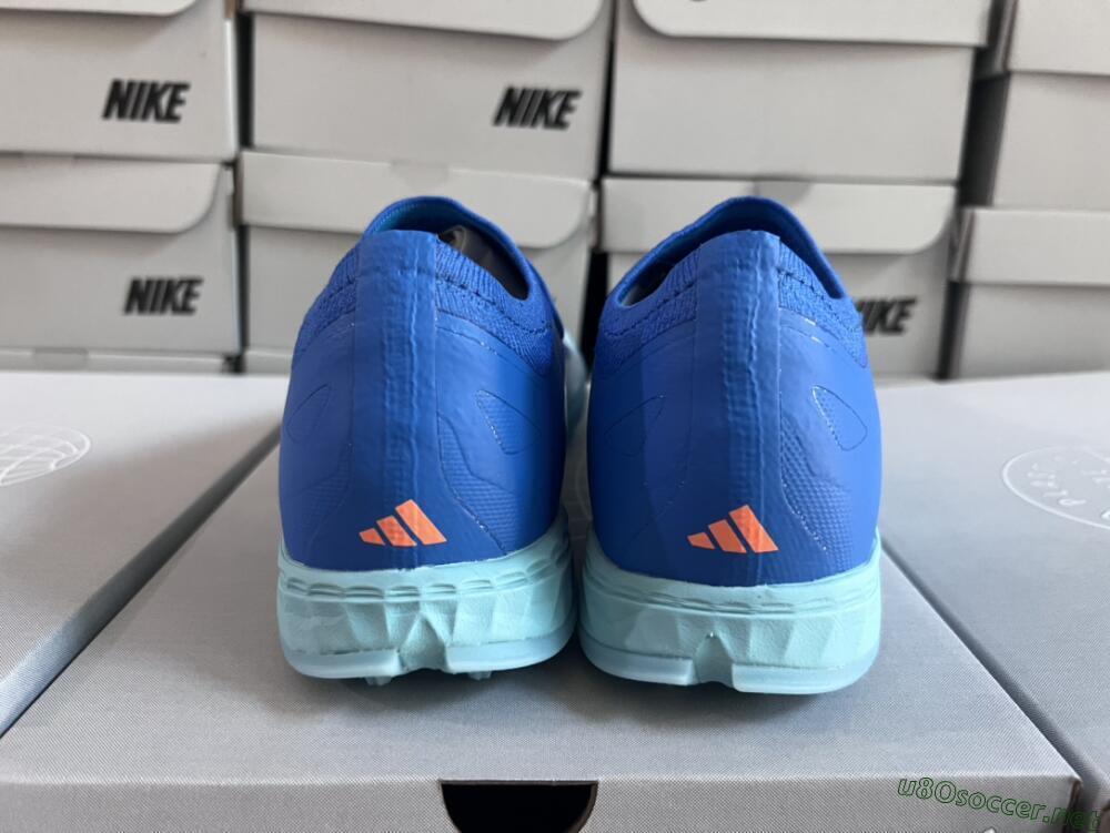 Men's Adidas X Crazyfast.3 TF Football Shoes - Blue/Jade/White