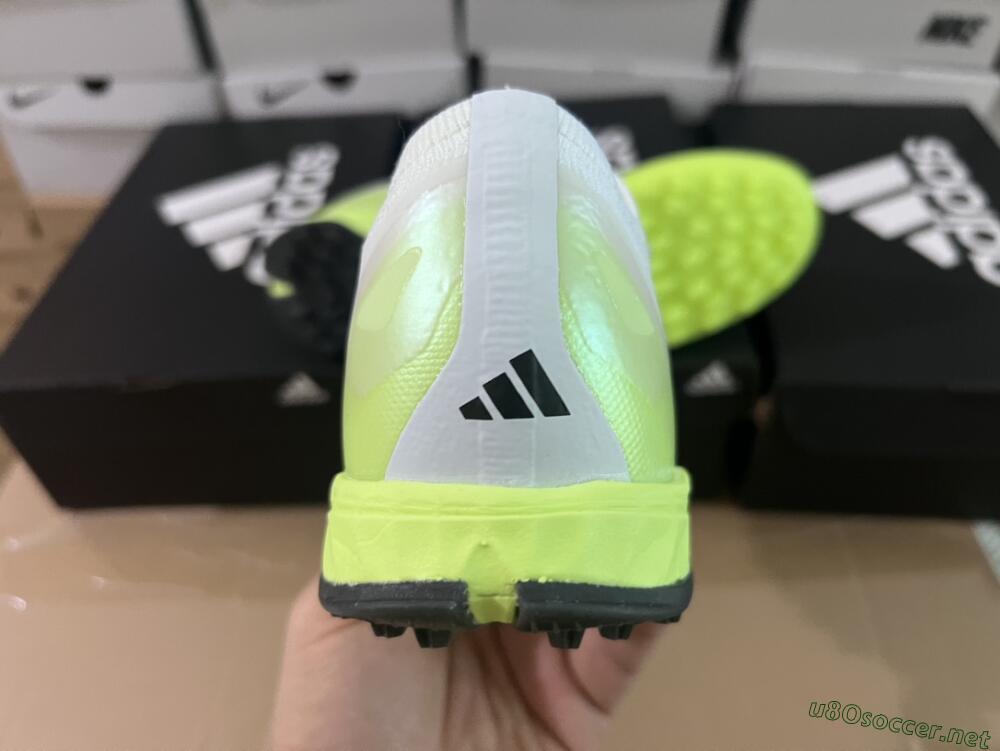 Men's Adidas X Crazyfast.1 TF Football Shoes - Green/White/Black