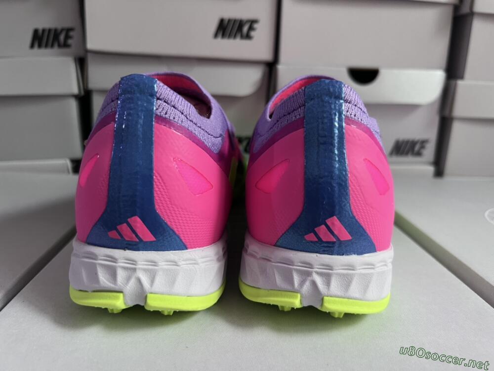 Men's Adidas X Crazyfast.1 TF Football Shoes - Pink/Purple/Blue/Green