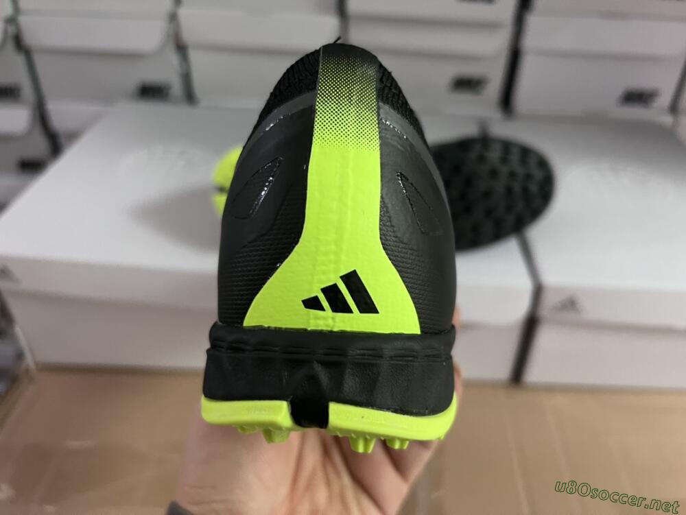 Men's Adidas X Crazyfast.1 TF Football Shoes - Black/Yellow