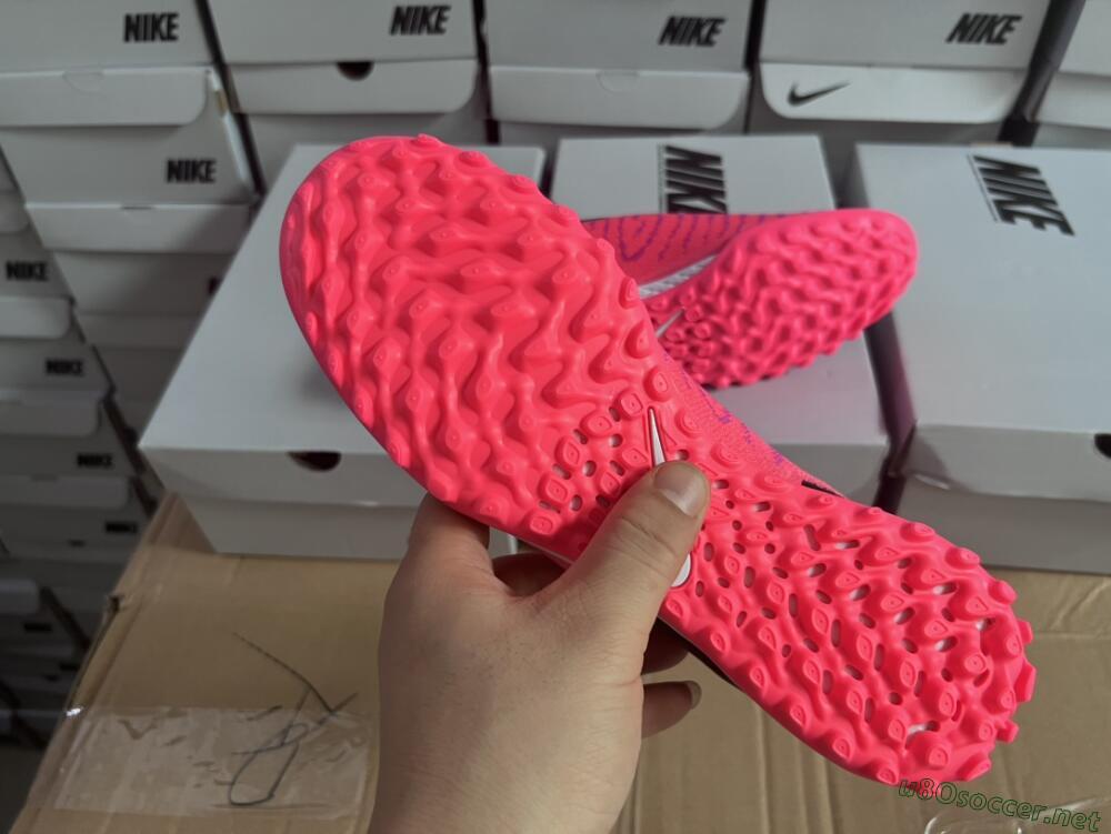 Men's Nike Phantom GX Elite DF Link TF Football Shoes - Pink/Gold/White/Black