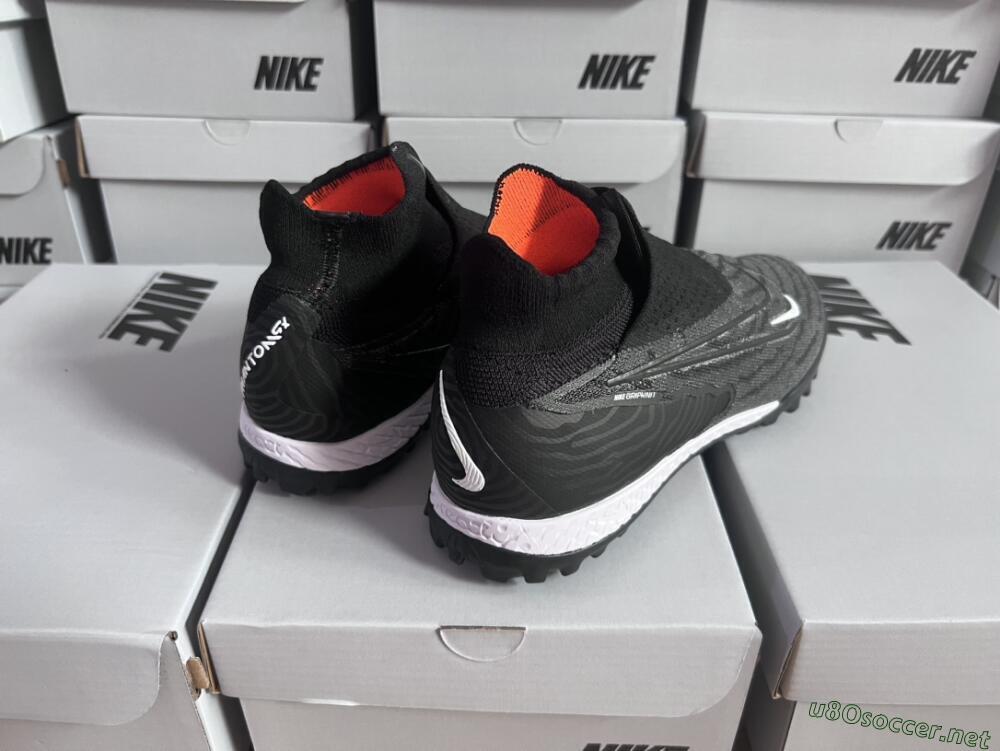 Unisex Nike Phantom GX Elite DF Black Pack TF Football Shoes - Black/White/Orange