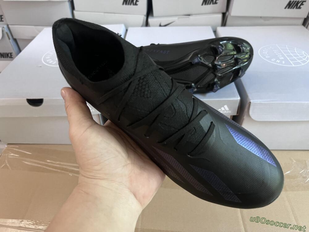Men's Adidas X Speedportal .1 2022 World Cup FG Football Boots - Black/Blue