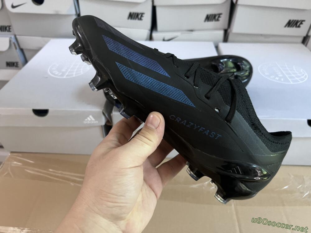 Men's Adidas X Speedportal .1 2022 World Cup FG Football Boots - Black/Blue