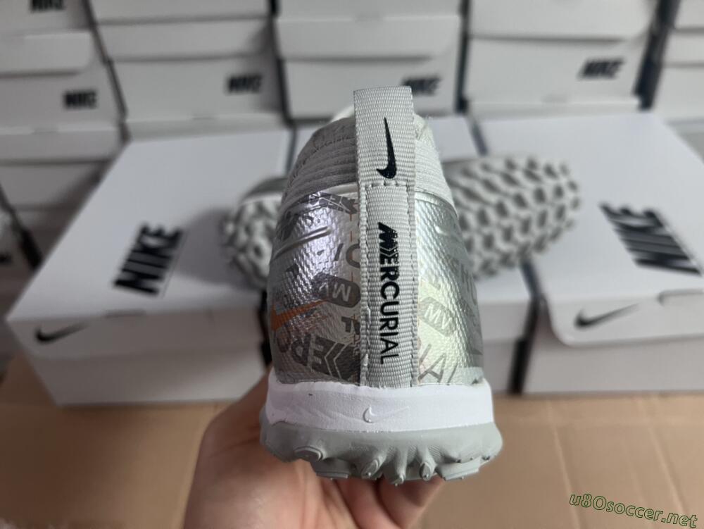 Unisex Nike Air Zoom Mercurial Vapor 15 Pro TF Football Shoes - Silver/Gold/Black