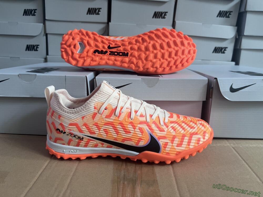 Unisex Nike Air Zoom Mercurial Vapor 15 Pro TF Football Shoes - Orange/Purple/Black