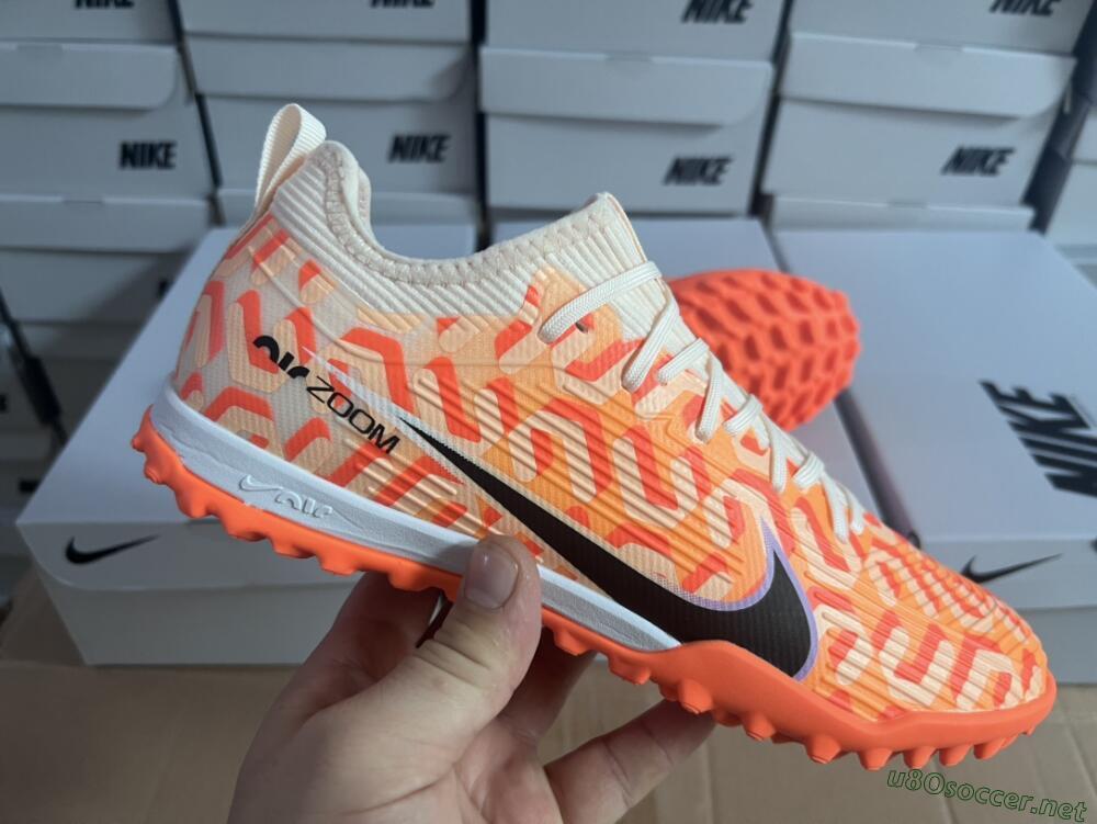 Unisex Nike Air Zoom Mercurial Vapor 15 Pro TF Football Shoes - Orange/Purple/Black