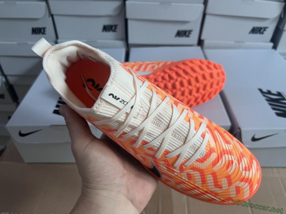 Unisex Nike Air Zoom Mercurial Vapor 15 Pro TF Football Shoes - Orange/Purple/Black