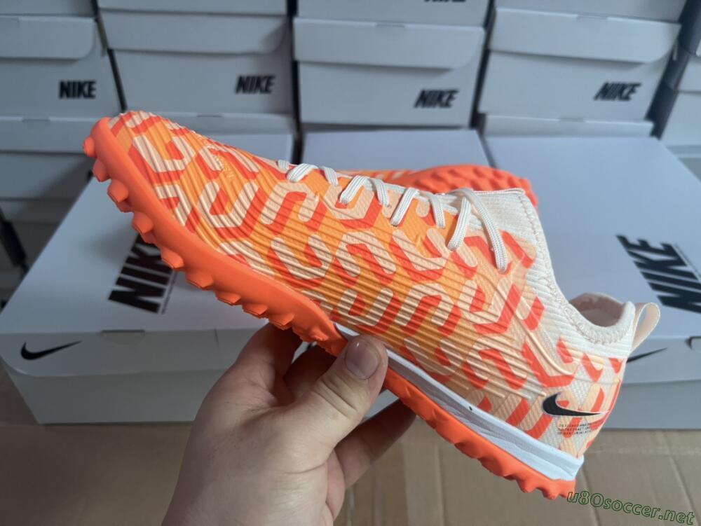 Unisex Nike Air Zoom Mercurial Vapor 15 Pro TF Football Shoes - Orange/Purple/Black