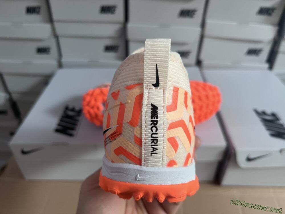 Unisex Nike Air Zoom Mercurial Vapor 15 Pro TF Football Shoes - Orange/Purple/Black