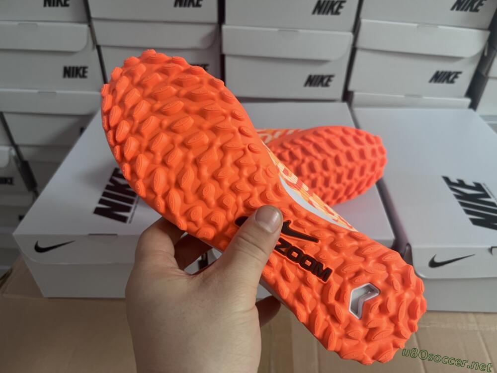 Unisex Nike Air Zoom Mercurial Vapor 15 Pro TF Football Shoes - Orange/Purple/Black