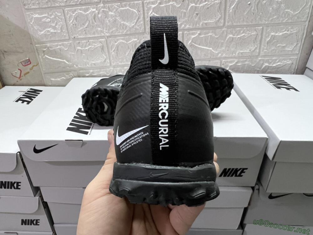 Unisex Nike Air Zoom Mercurial Vapor 15 Pro TF Football Shoes - Black/White/Yellow