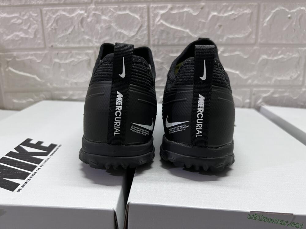 Unisex Nike Air Zoom Mercurial Vapor 15 Pro TF Football Shoes - Black/White/Yellow