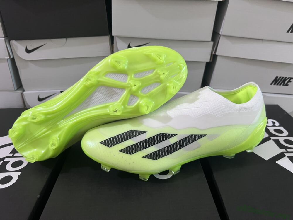 Men's Adidas X Crazyfast.1 LL FG Football Boots - Green/Black/White
