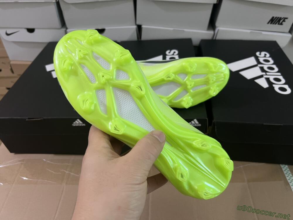 Men's Adidas X Crazyfast.1 LL FG Football Boots - Green/Black/White