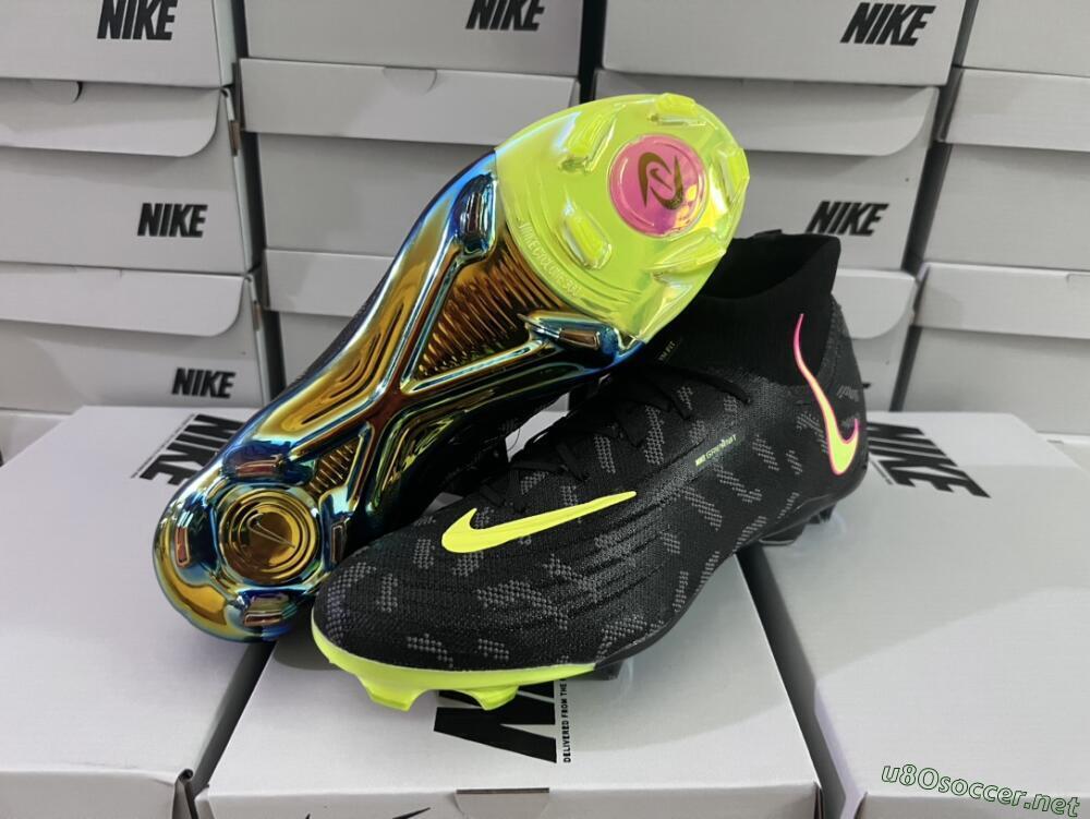 Men's Nike Phantom Luna Elite FG Football Boots - Black/Yellow/Pink