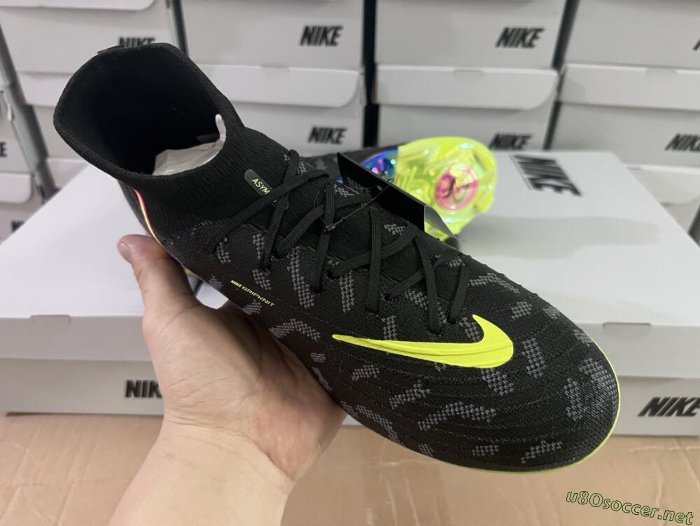 Men's Nike Phantom Luna Elite FG Football Boots - Black/Yellow/Pink