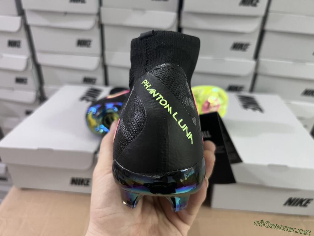 Men's Nike Phantom Luna Elite FG Football Boots - Black/Yellow/Pink