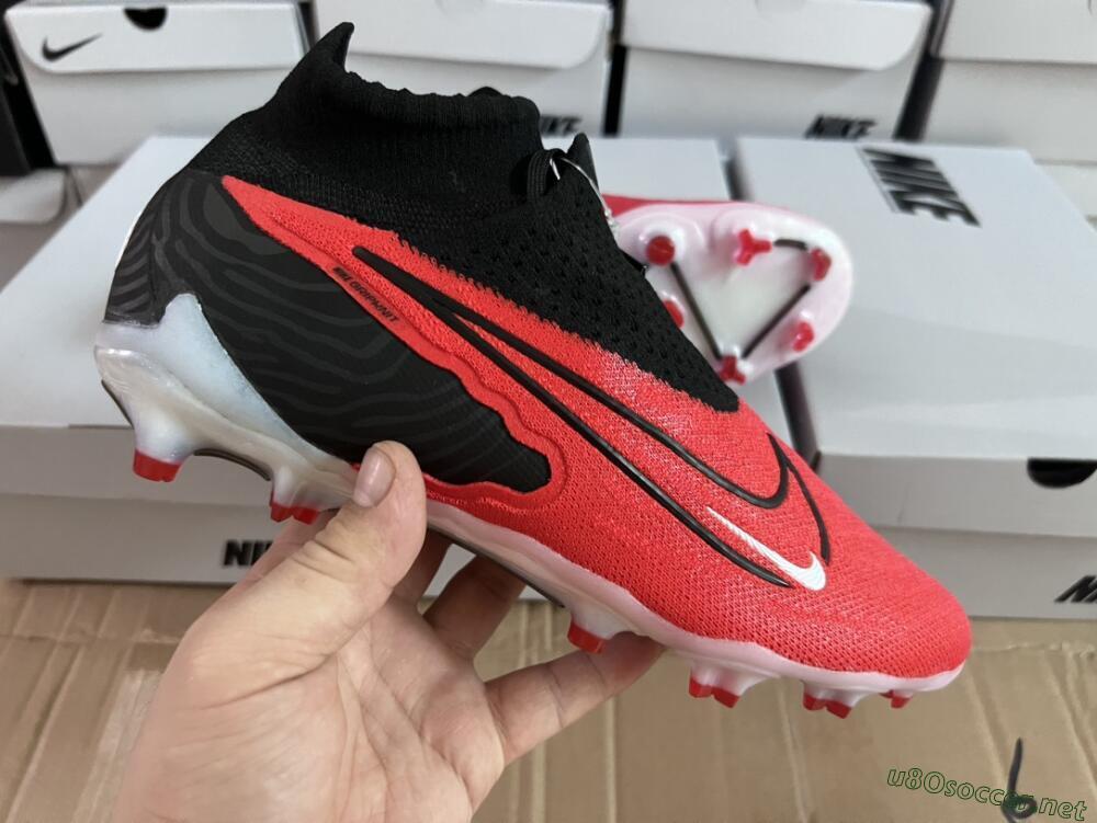 Men's Nike Phantom GX Elite FG Football Boots - Red/Black/White