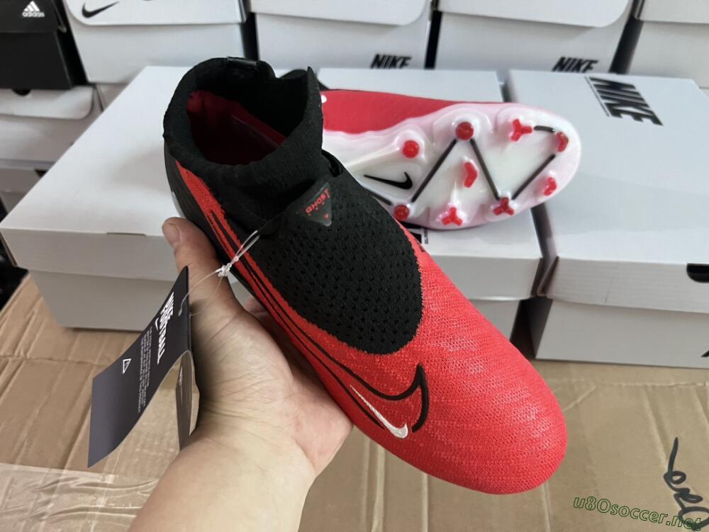 Men's Nike Phantom GX Elite FG Football Boots - Red/Black/White