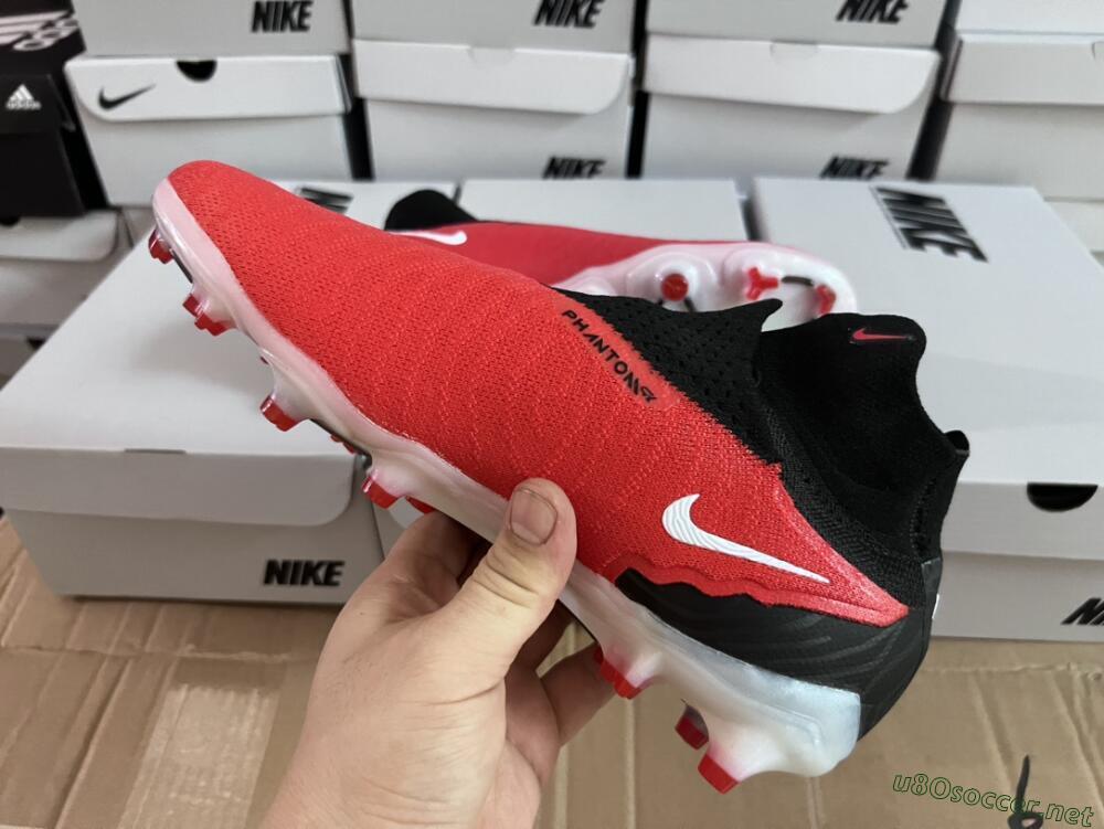 Men's Nike Phantom GX Elite FG Football Boots - Red/Black/White