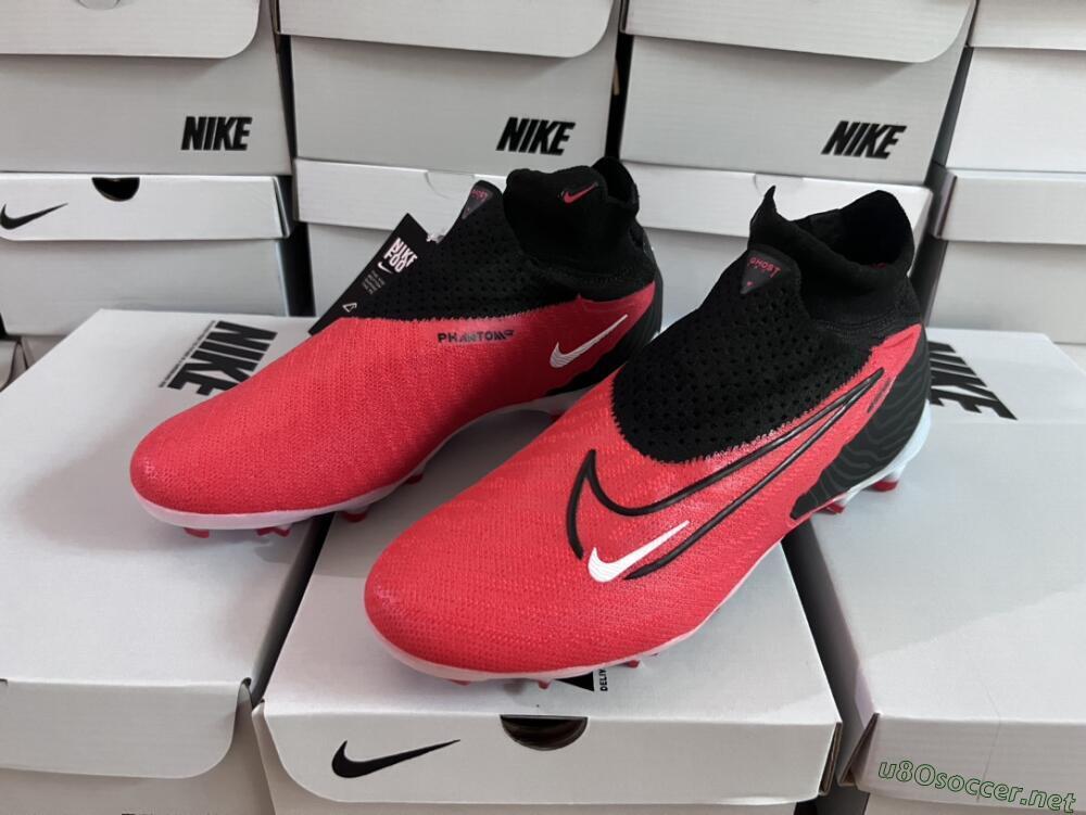 Men's Nike Phantom GX Elite FG Football Boots - Red/Black/White