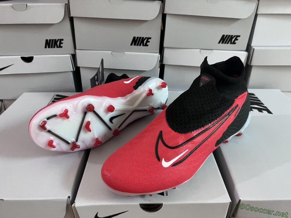 Men's Nike Phantom GX Elite FG Football Boots - Red/Black/White