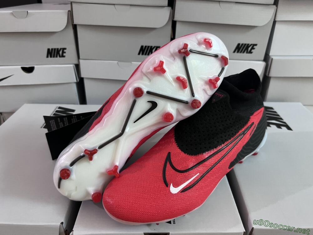 Men's Nike Phantom GX Elite FG Football Boots - Red/Black/White