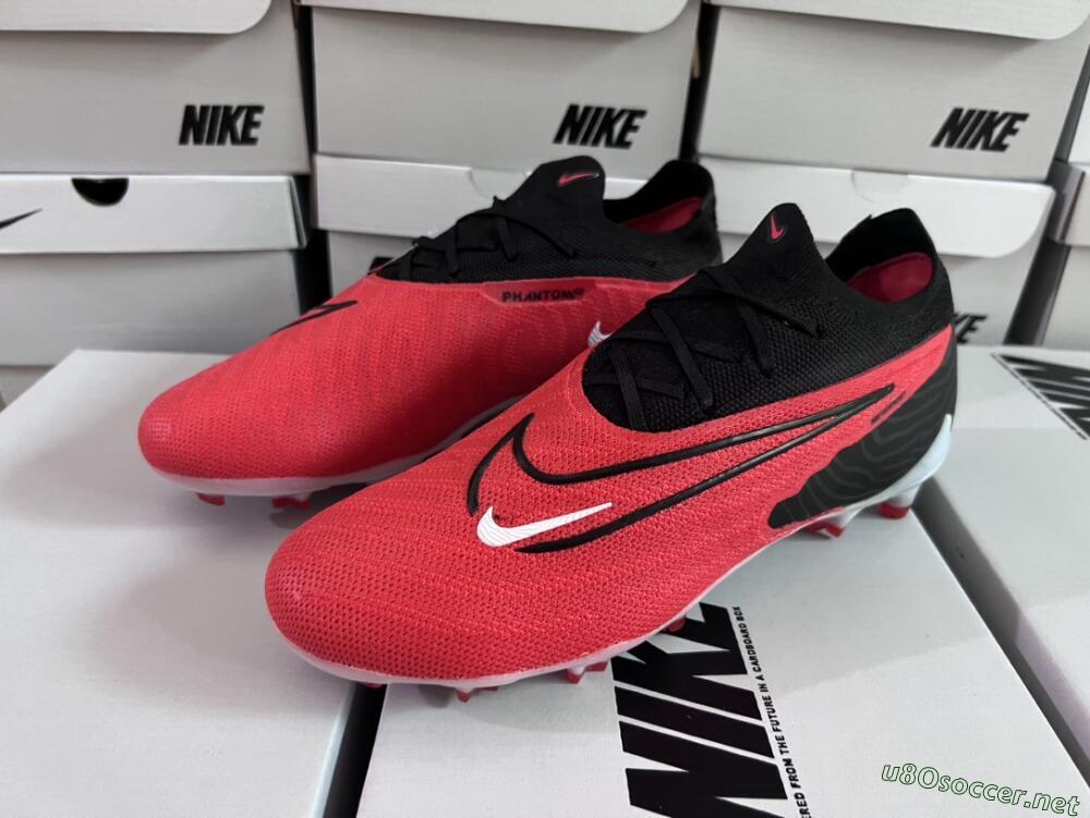 Men's Nike Phantom GX Elite FG Football Boots - Red/Black/White