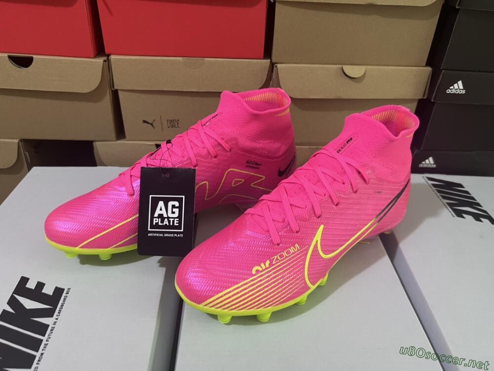 Unisex Nike Zoom Superfly 9 Elite SE AG Football Boots - Pink/Green