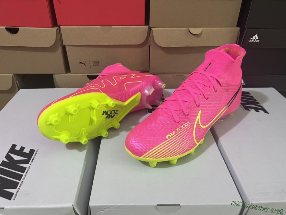 Unisex Nike Zoom Superfly 9 Elite SE AG Football Boots - Pink/Green