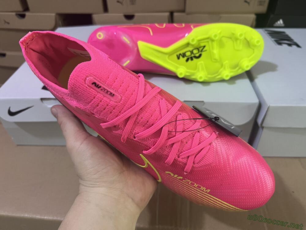 Men's Nike Air Zoom Mercurial Vapor 15 Elite FG Football Boots - Red/Yellow/Black