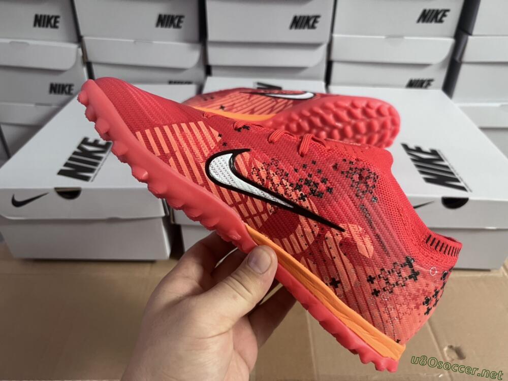 Men's Nike Air Zoom Mercurial Vapor 15 Pro TF Football Shoes - Red/White/Black