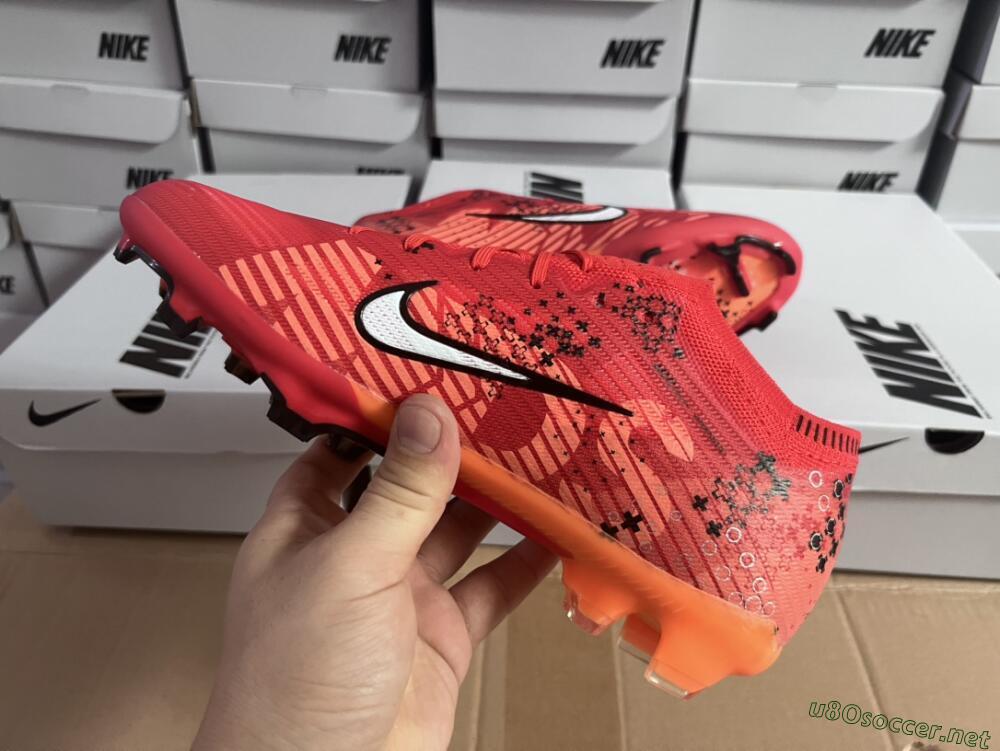 Men's Nike AIR Zoom Mercurial Vapor 15 Elite FG Football Boots - Orange/White/Black