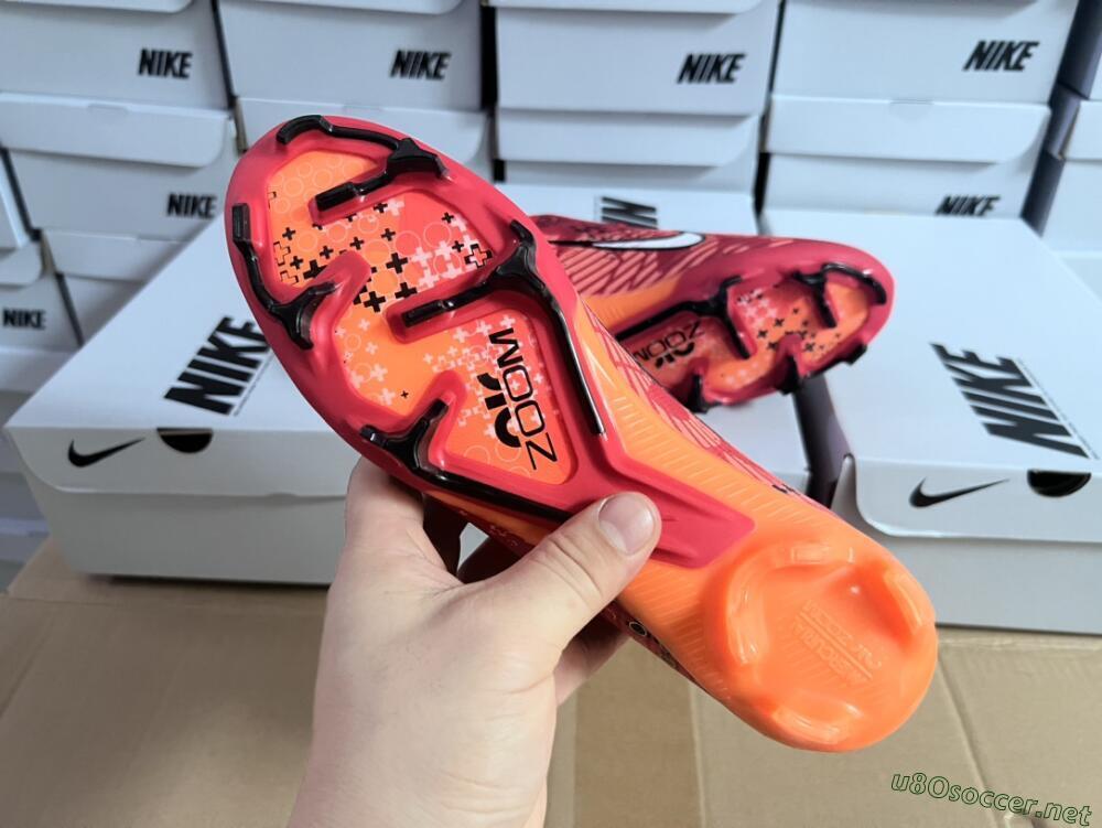 Men's Nike AIR Zoom Mercurial Vapor 15 Elite FG Football Boots - Orange/White/Black