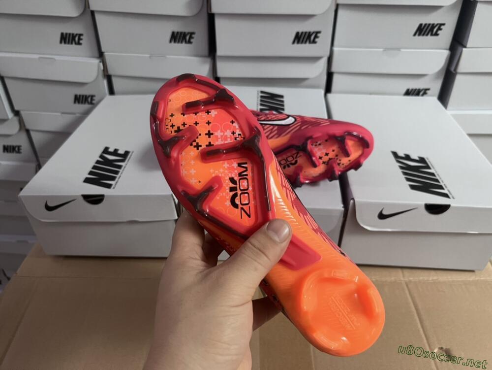 Men's Nike Air Zoom Mercurial Superfly 9 Elite FG Football Boots - Orange/White/Black