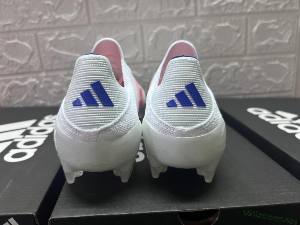 Men's Adidas F50 Adizero FG Football Boots - White/Red/Blue