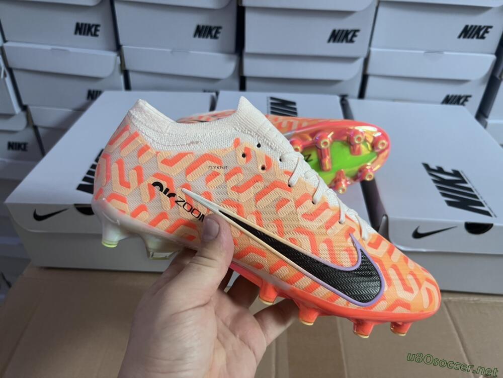 Men's Nike Air Zoom Mercurial Vapor 15 Elite AG Football Boots - Orange/Black/Purple