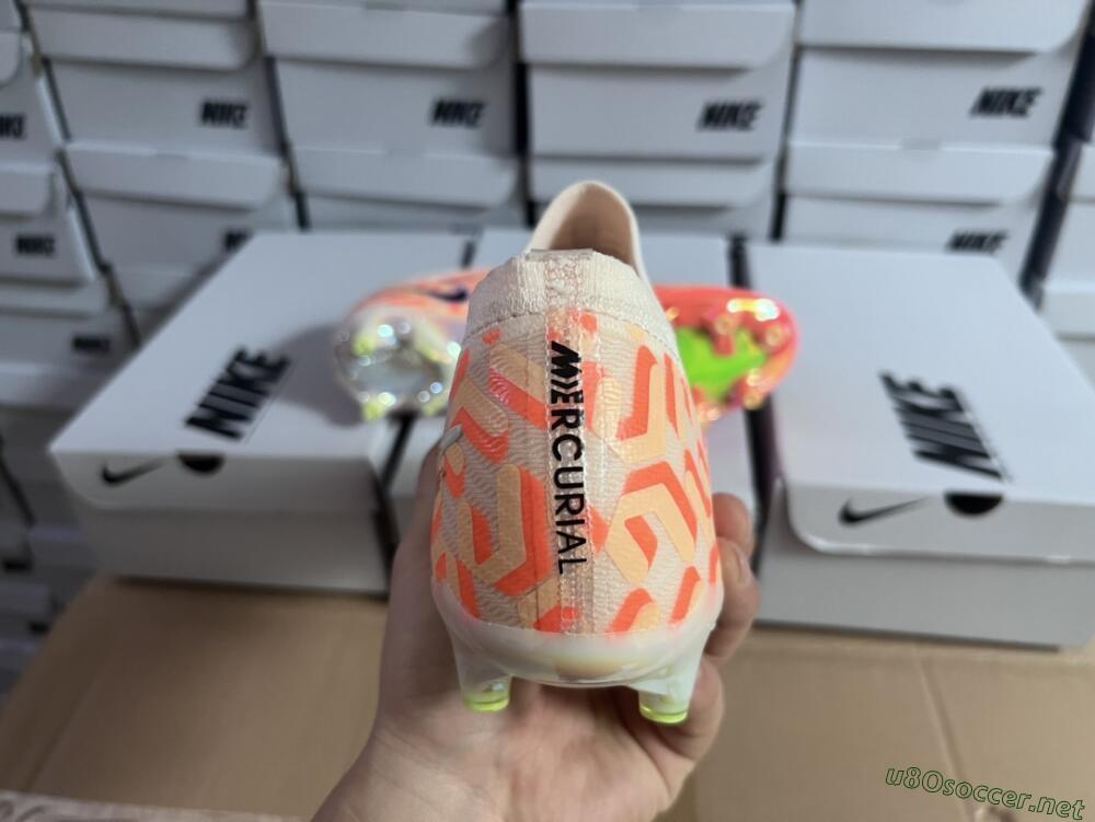 Men's Nike Air Zoom Mercurial Vapor 15 Elite AG Football Boots - Orange/Black/Purple