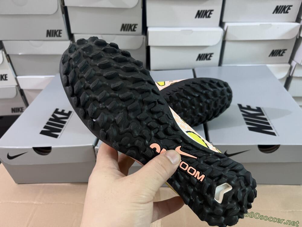 Unisex Nike Air Zoom Mercurial Vapor 15 Pro TF Football Shoes - Yellow/Pink/White/Black