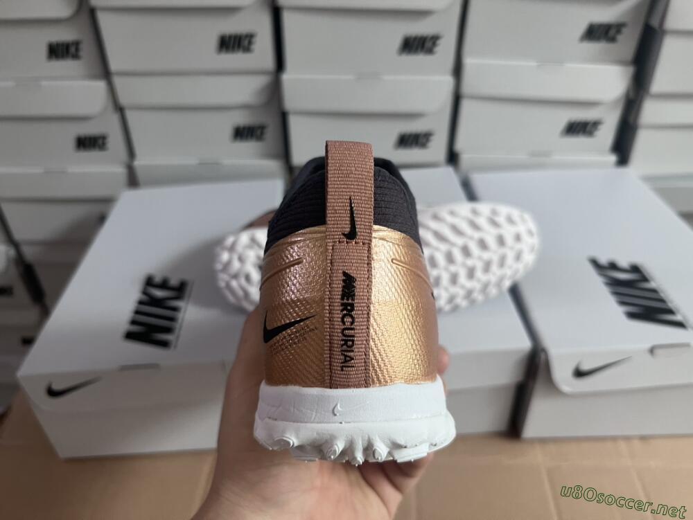 Unisex Nike Air Zoom Mercurial Vapor 15 Pro TF Football Shoes - Rose Gold/Black/White